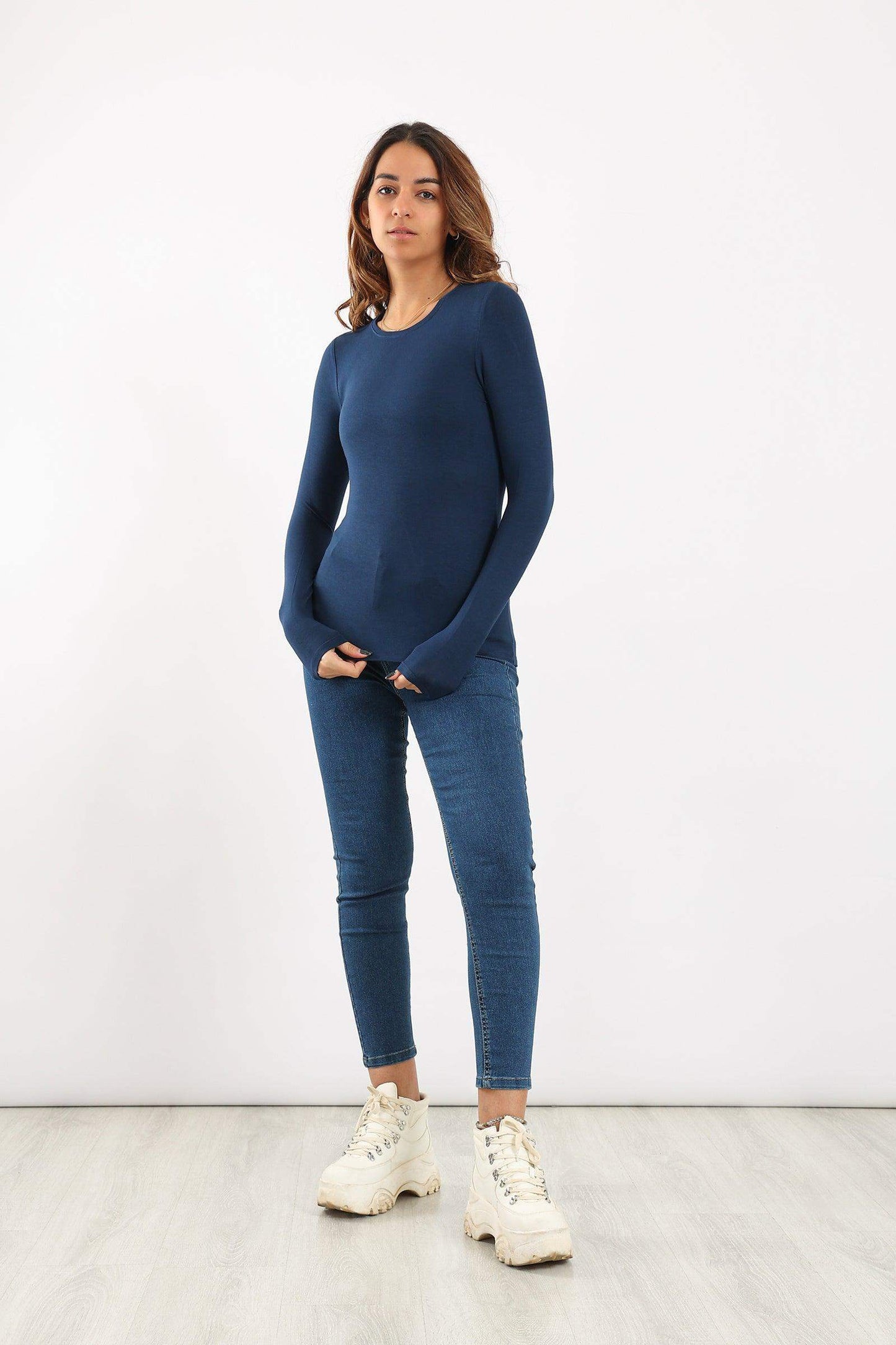 Long Sleeves Viscose Top - Carina - ÙƒØ§Ø±ÙŠÙ†Ø§