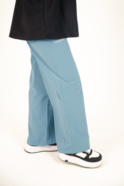 Waterproof Solid Modern Pants – Teal Blue