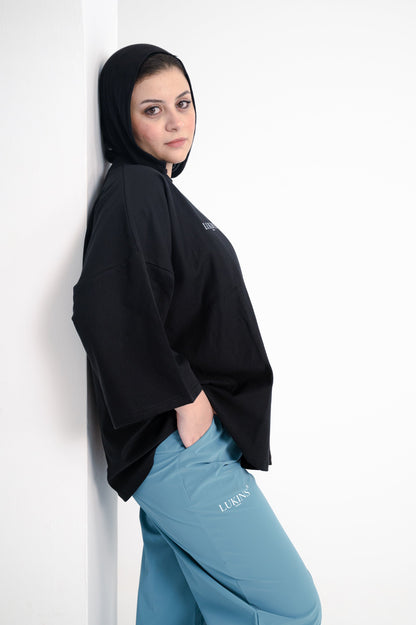 Waterproof Solid Modern Pants – Teal Blue