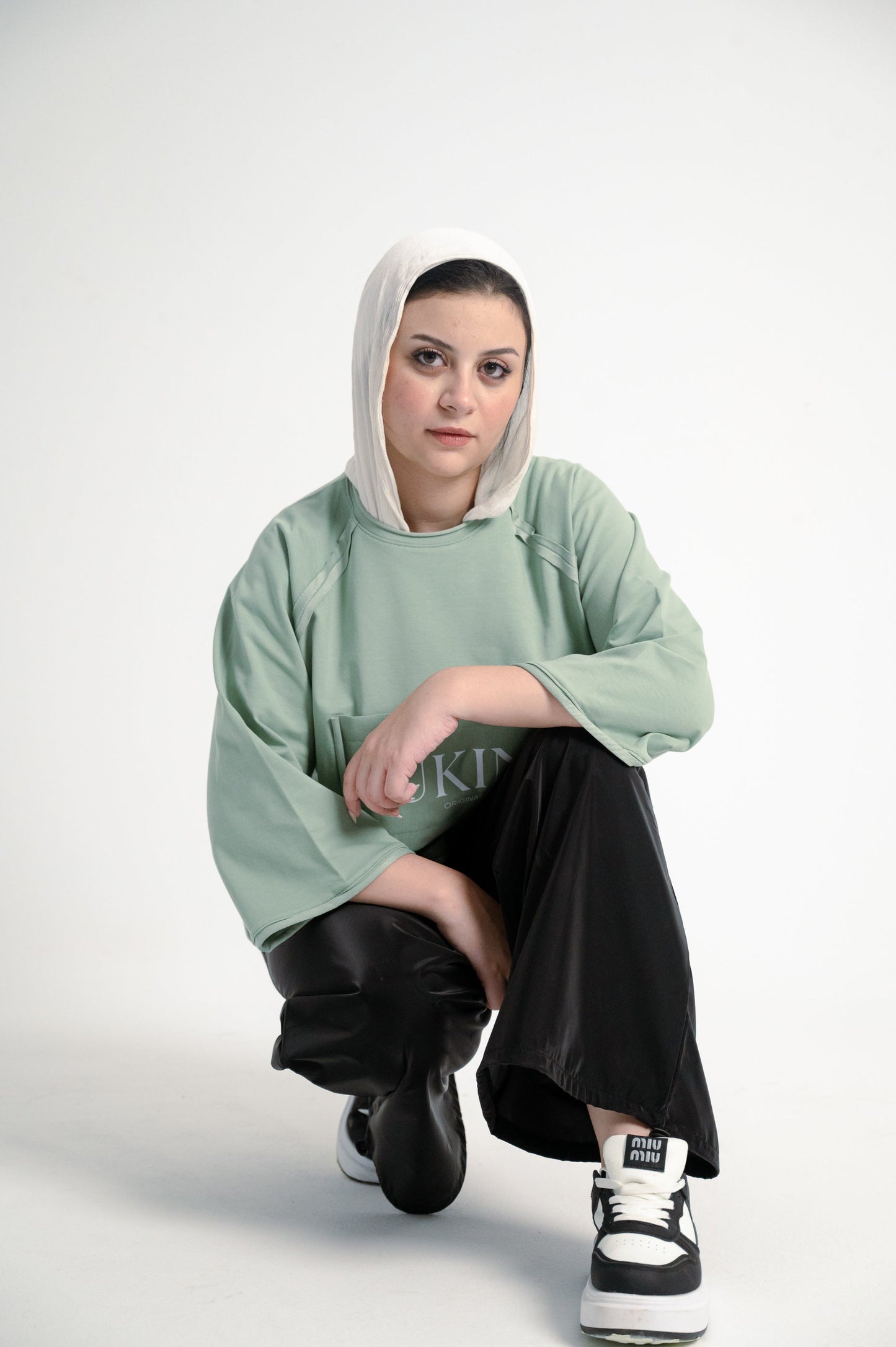 Cotton Printed Casual T-Shirt – Mint