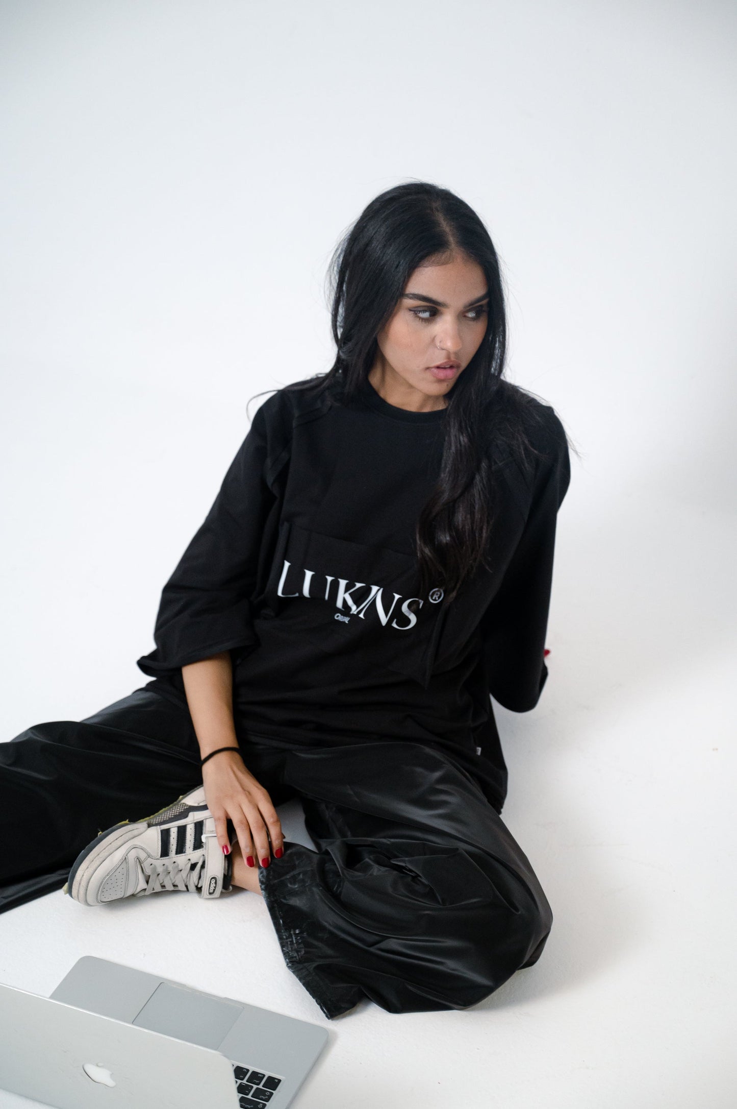 Cotton Printed Casual T-Shirt – Black