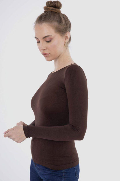 Microfiber Long Sleeves Top - Carina - ÙƒØ§Ø±ÙŠÙ†Ø§