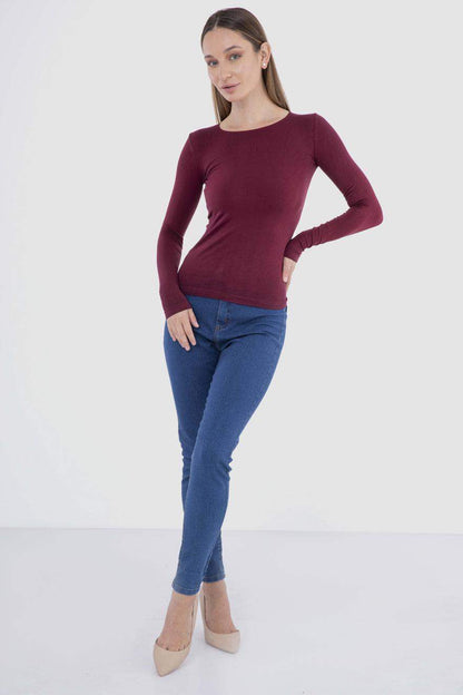 Microfiber Long Sleeves Top - Carina - ÙƒØ§Ø±ÙŠÙ†Ø§