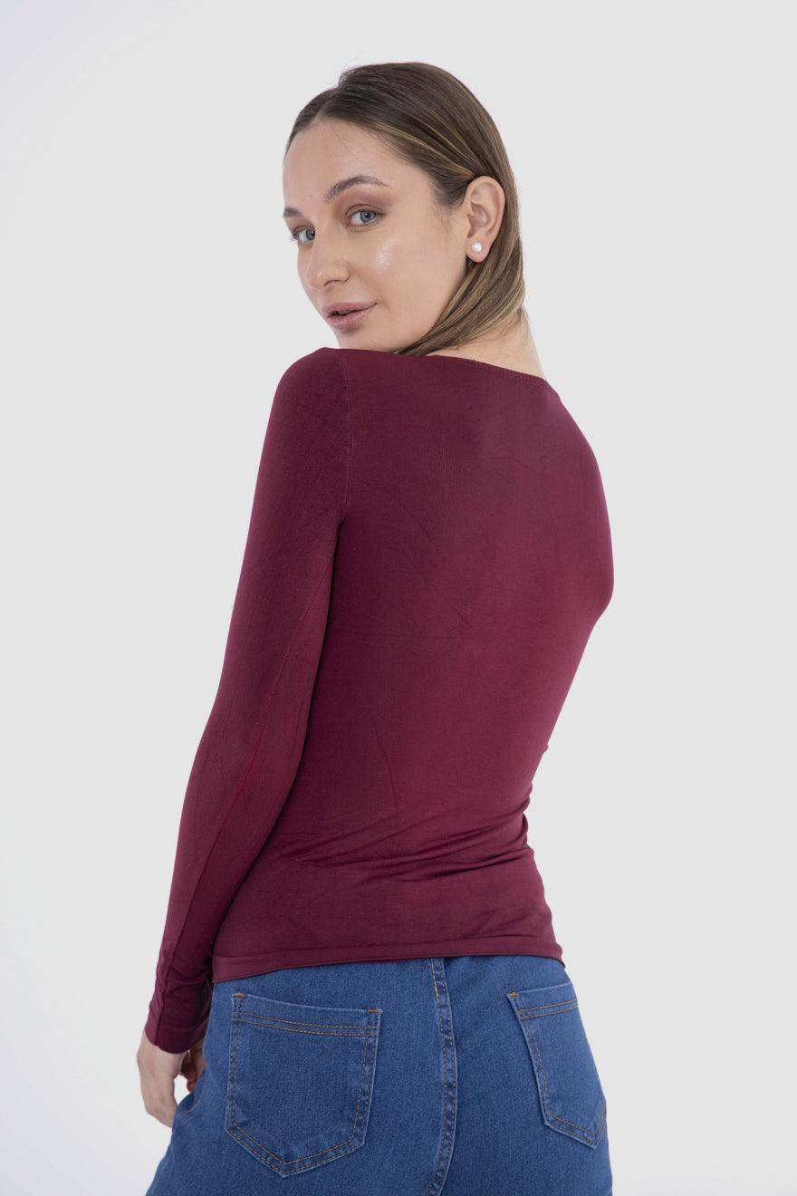 Microfiber Long Sleeves Top - Carina - ÙƒØ§Ø±ÙŠÙ†Ø§