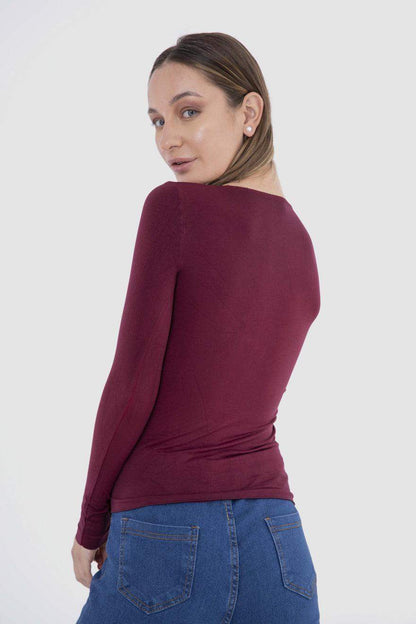 Microfiber Long Sleeves Top - Carina - ÙƒØ§Ø±ÙŠÙ†Ø§