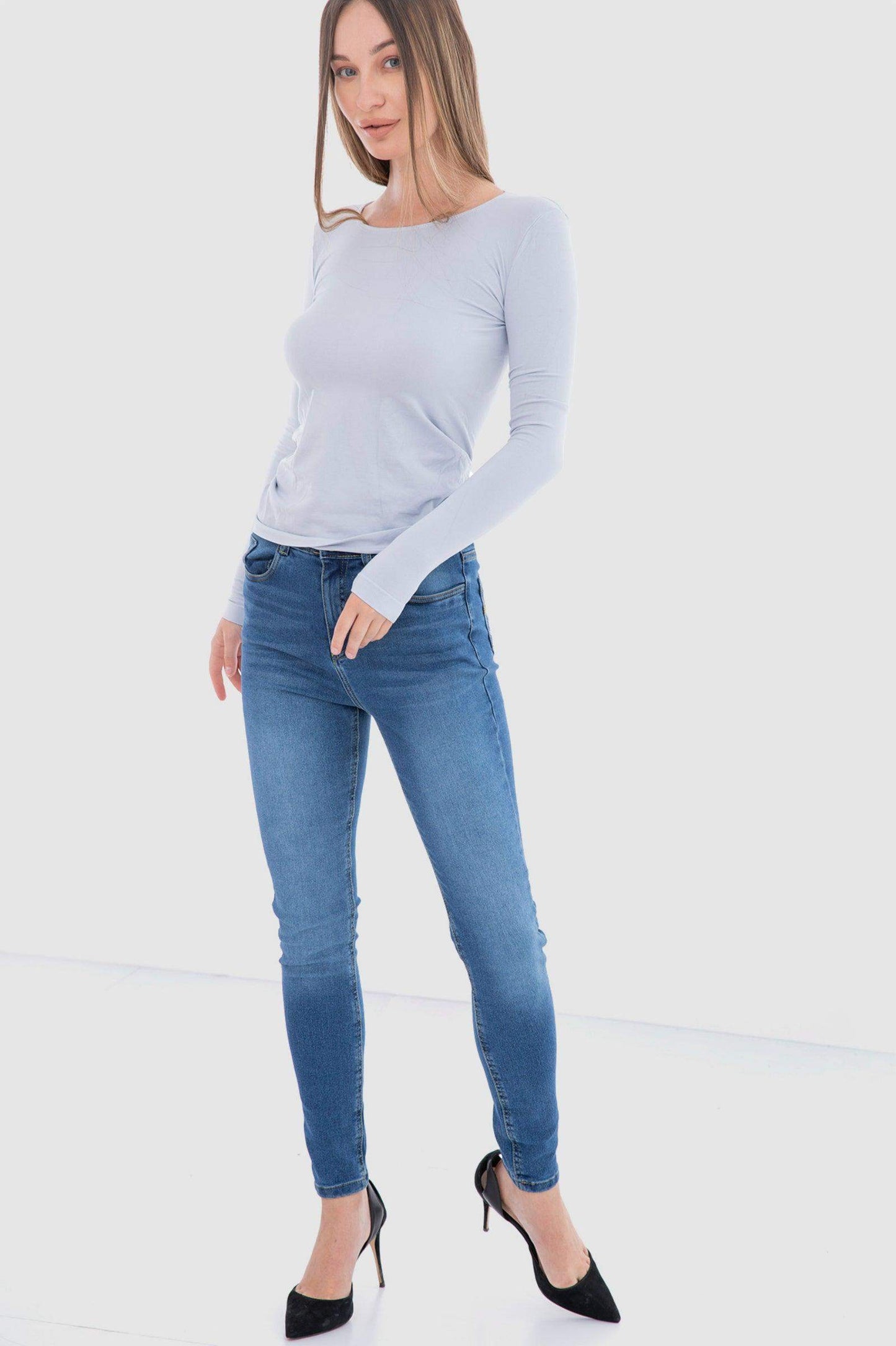 Microfiber Long Sleeves Top - Carina - ÙƒØ§Ø±ÙŠÙ†Ø§