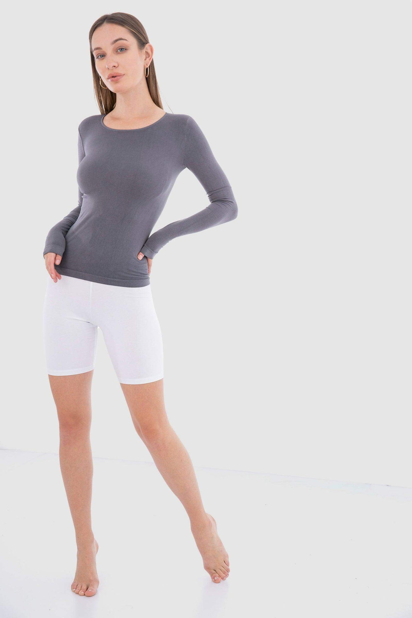Microfiber Long Sleeves Top - Carina - ÙƒØ§Ø±ÙŠÙ†Ø§