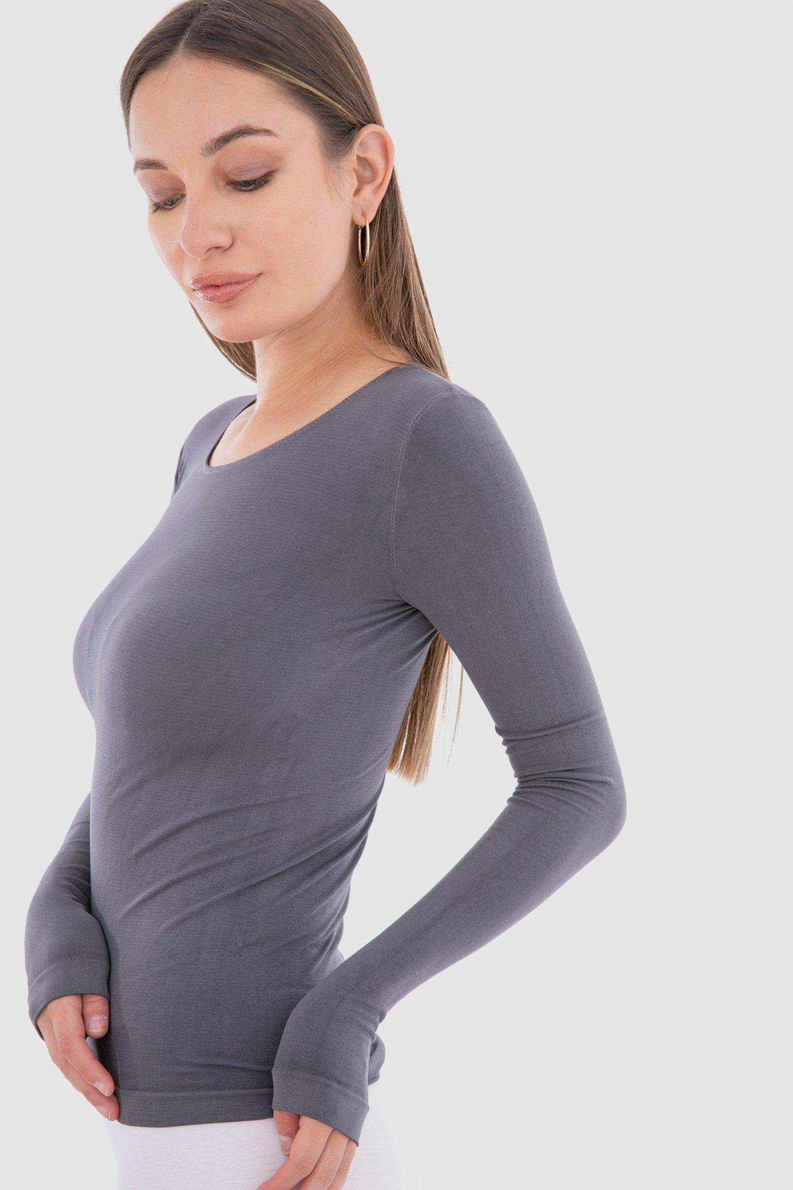 Microfiber Long Sleeves Top - Carina - ÙƒØ§Ø±ÙŠÙ†Ø§