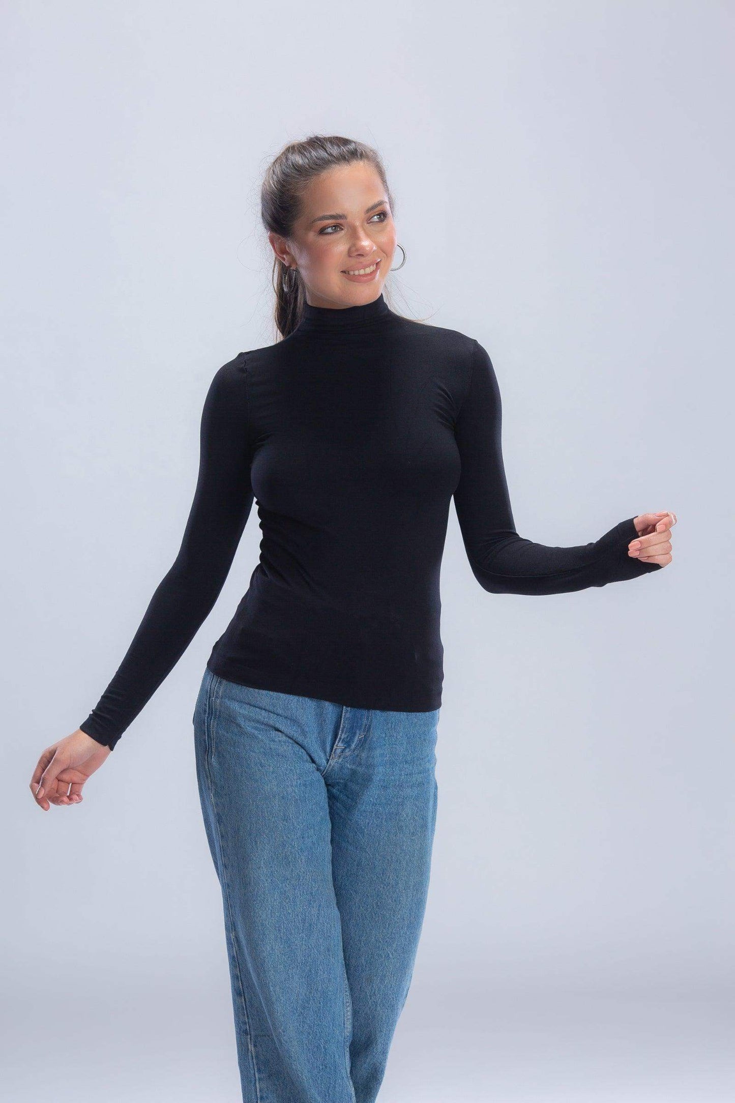 Microfiber Long Sleeves Top - Carina - ÙƒØ§Ø±ÙŠÙ†Ø§