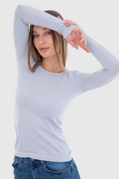 Microfiber Long Sleeves Top - Carina - ÙƒØ§Ø±ÙŠÙ†Ø§