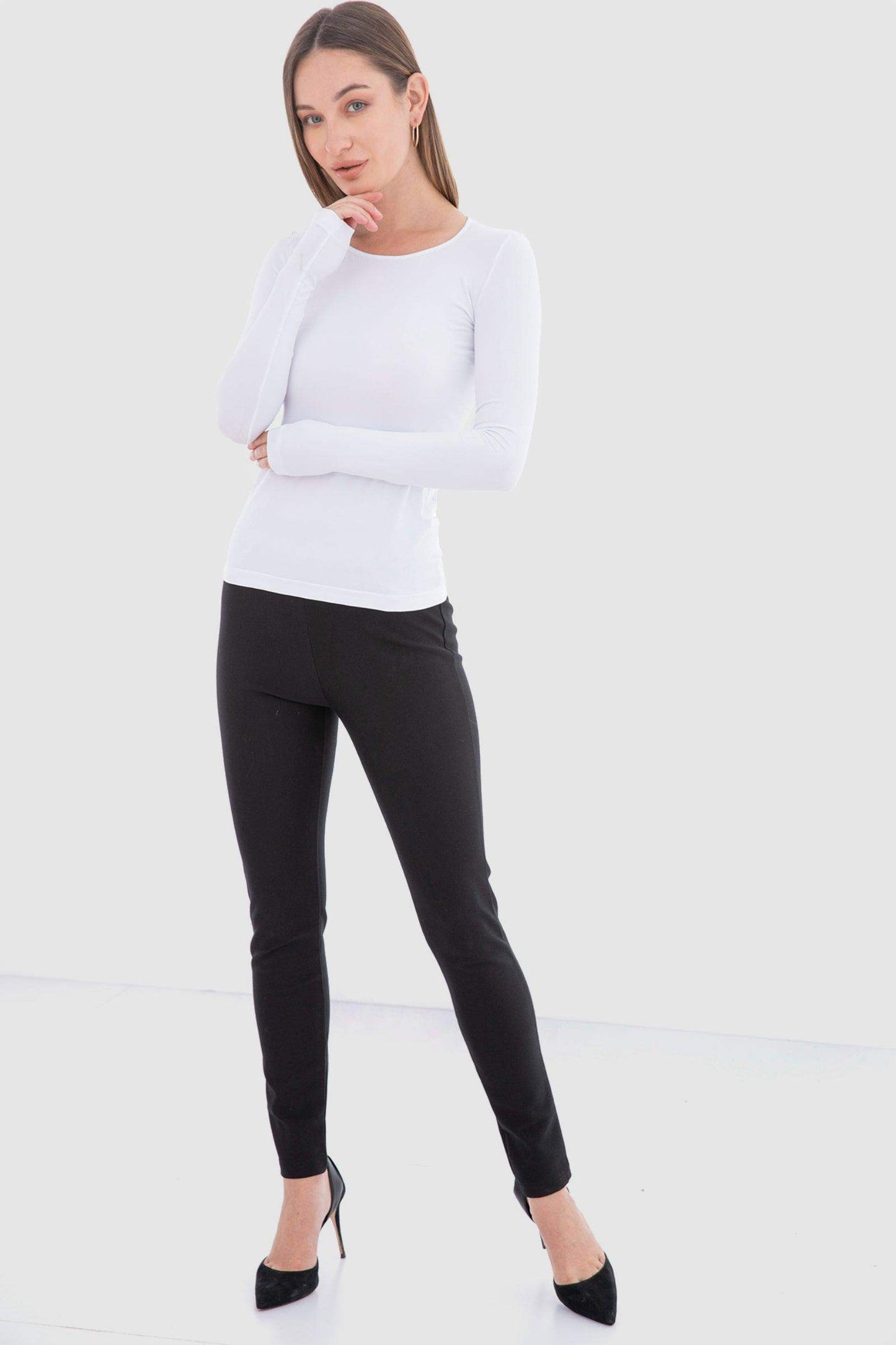 Microfiber Long Sleeves Top - Carina - ÙƒØ§Ø±ÙŠÙ†Ø§