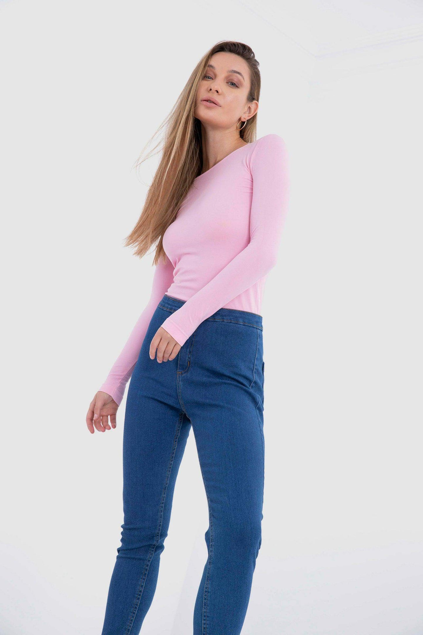 Microfiber Long Sleeves Top - Carina - ÙƒØ§Ø±ÙŠÙ†Ø§