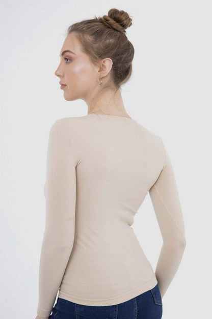 Microfiber Long Sleeves Top - Carina - ÙƒØ§Ø±ÙŠÙ†Ø§