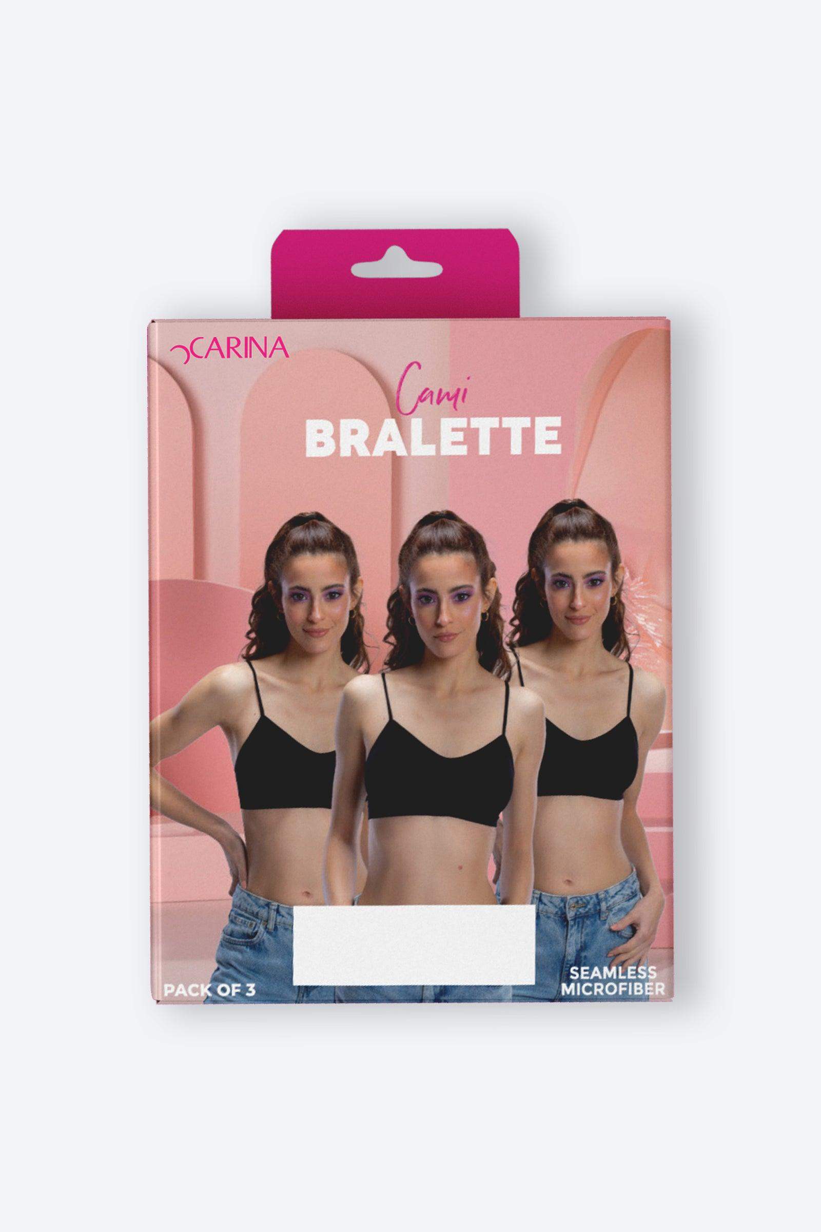 Microfiber Seamless Bralette (Pack of 3) - Carina - ÙƒØ§Ø±ÙŠÙ†Ø§