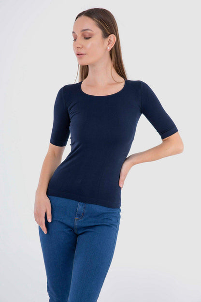 Microfiber Short Sleeve Top - Carina - ÙƒØ§Ø±ÙŠÙ†Ø§