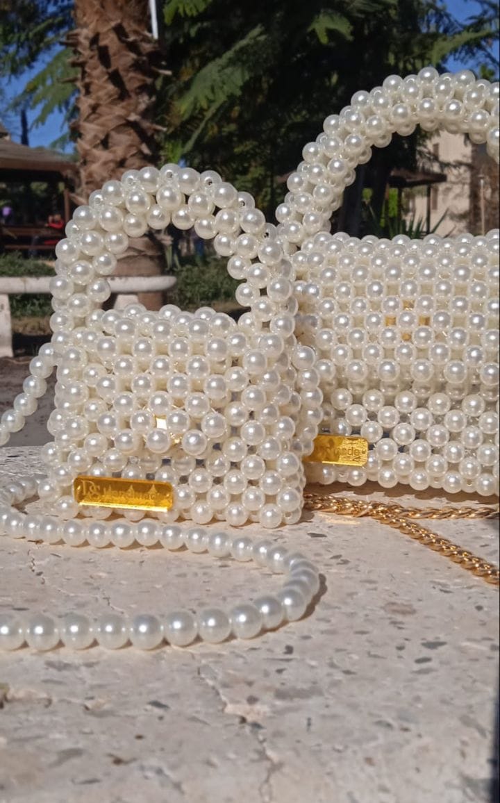 Mini Pearl Bag – Off White