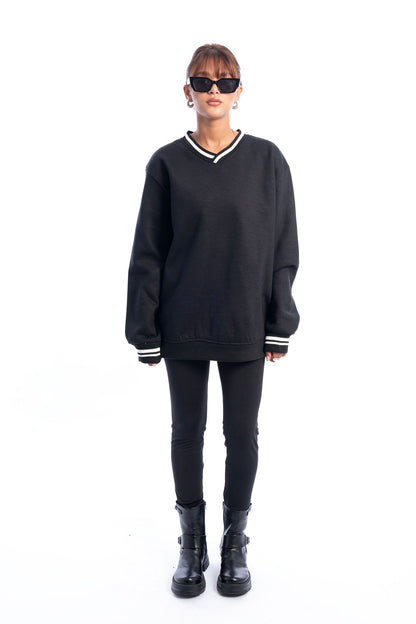 V Neck sweater Striped