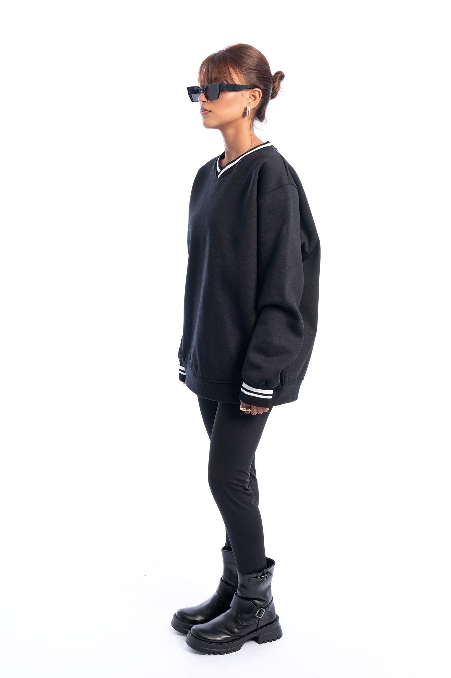 V Neck sweater Striped