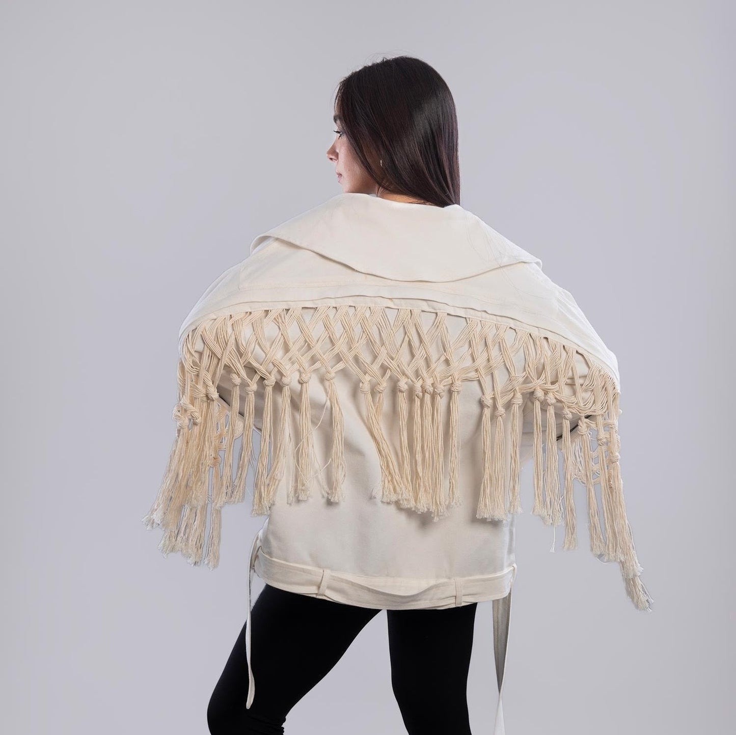 Boho Fringe Oversized Jacket