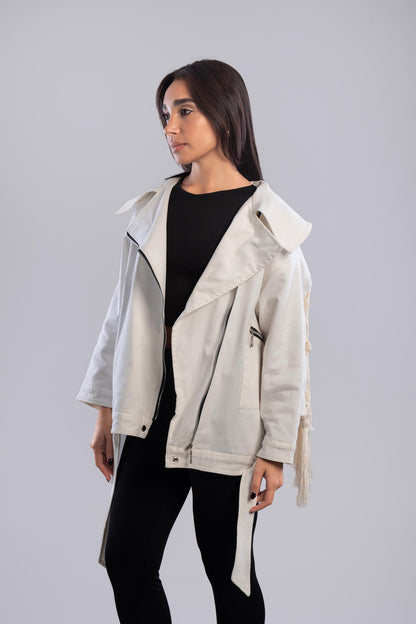 Boho Fringe Oversized Jacket