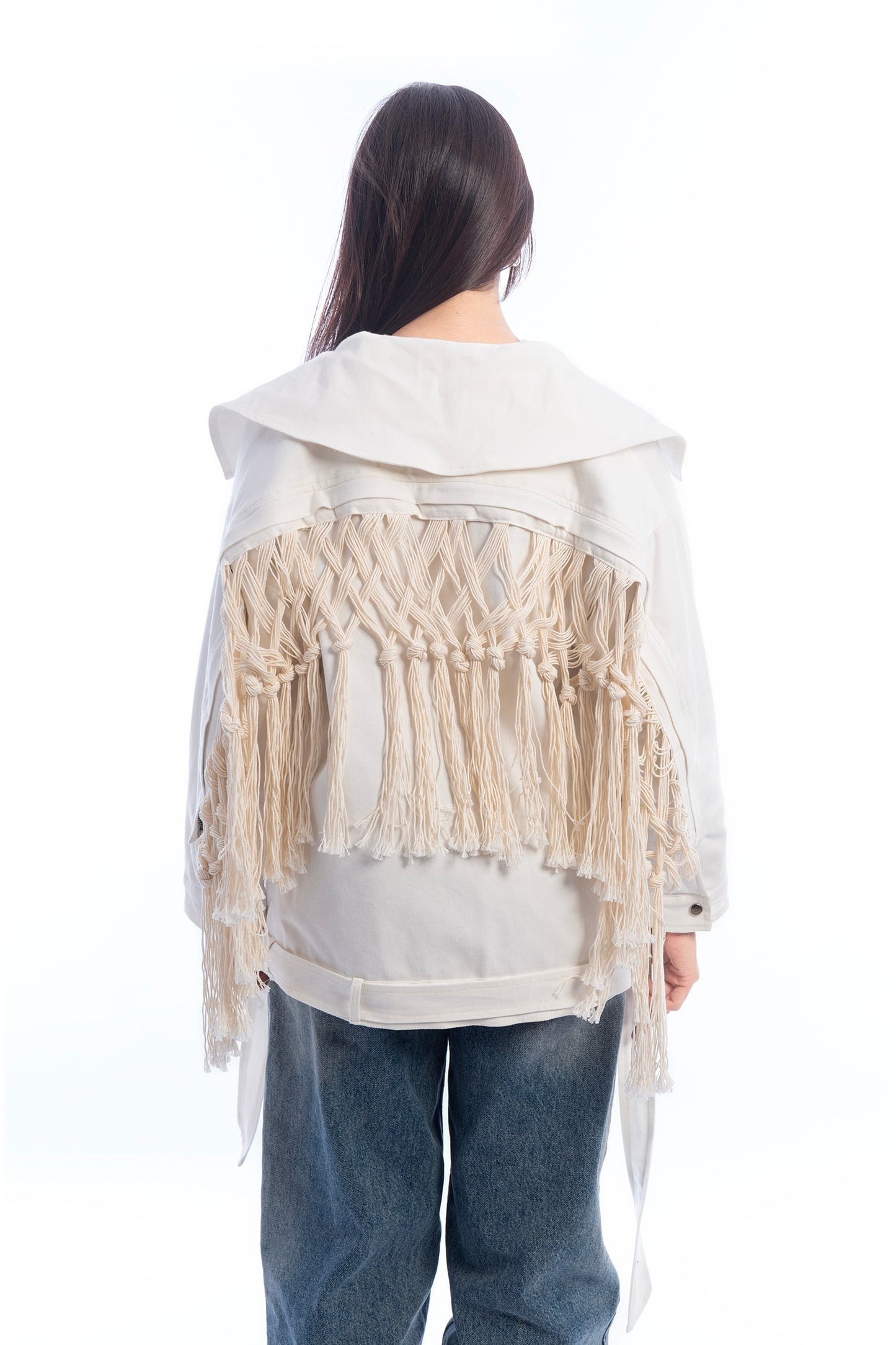 Boho Fringe Oversized Jacket