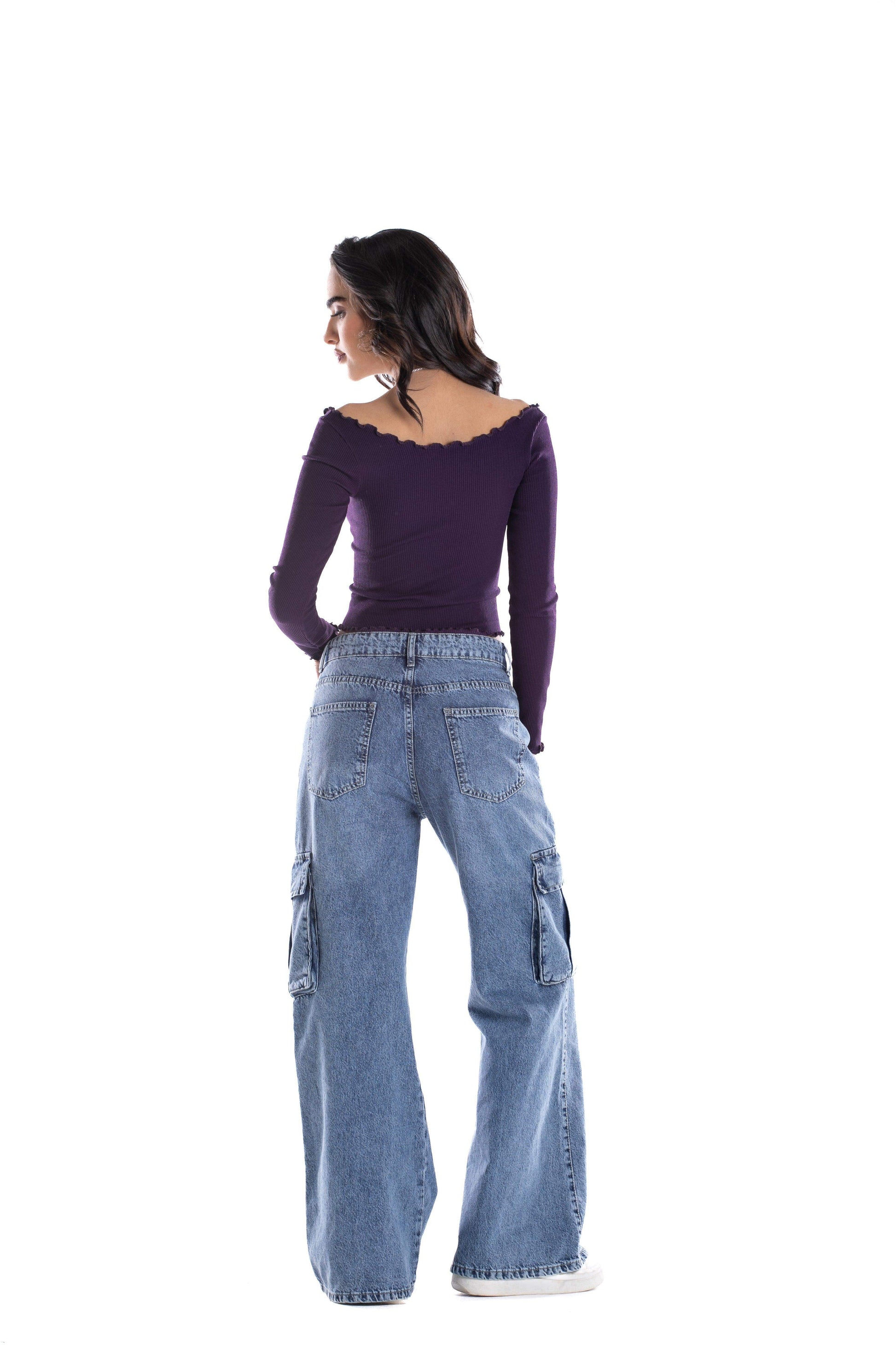 Off Shoulder Frilled Top - Carina - ÙƒØ§Ø±ÙŠÙ†Ø§