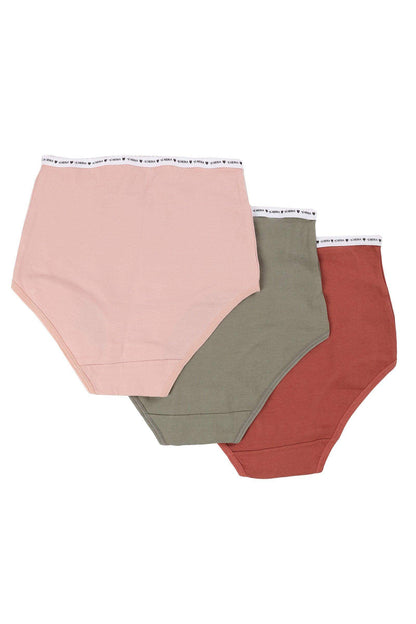 Pack of 3 Colored Full Brief - Carina - ÙƒØ§Ø±ÙŠÙ†Ø§