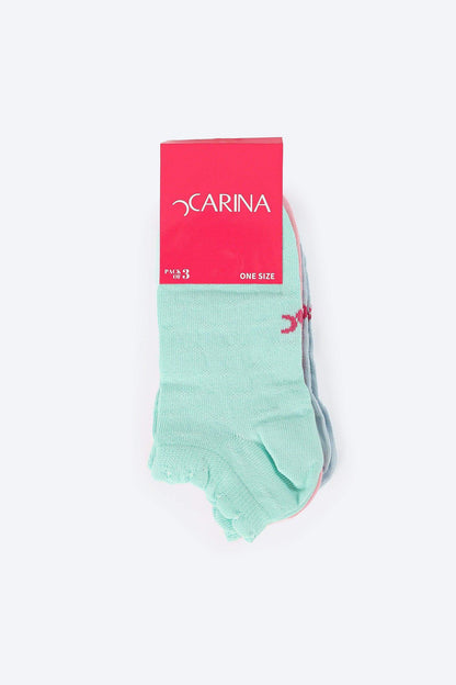 Pack of 3 Cotton Socks - Carina - ÙƒØ§Ø±ÙŠÙ†Ø§