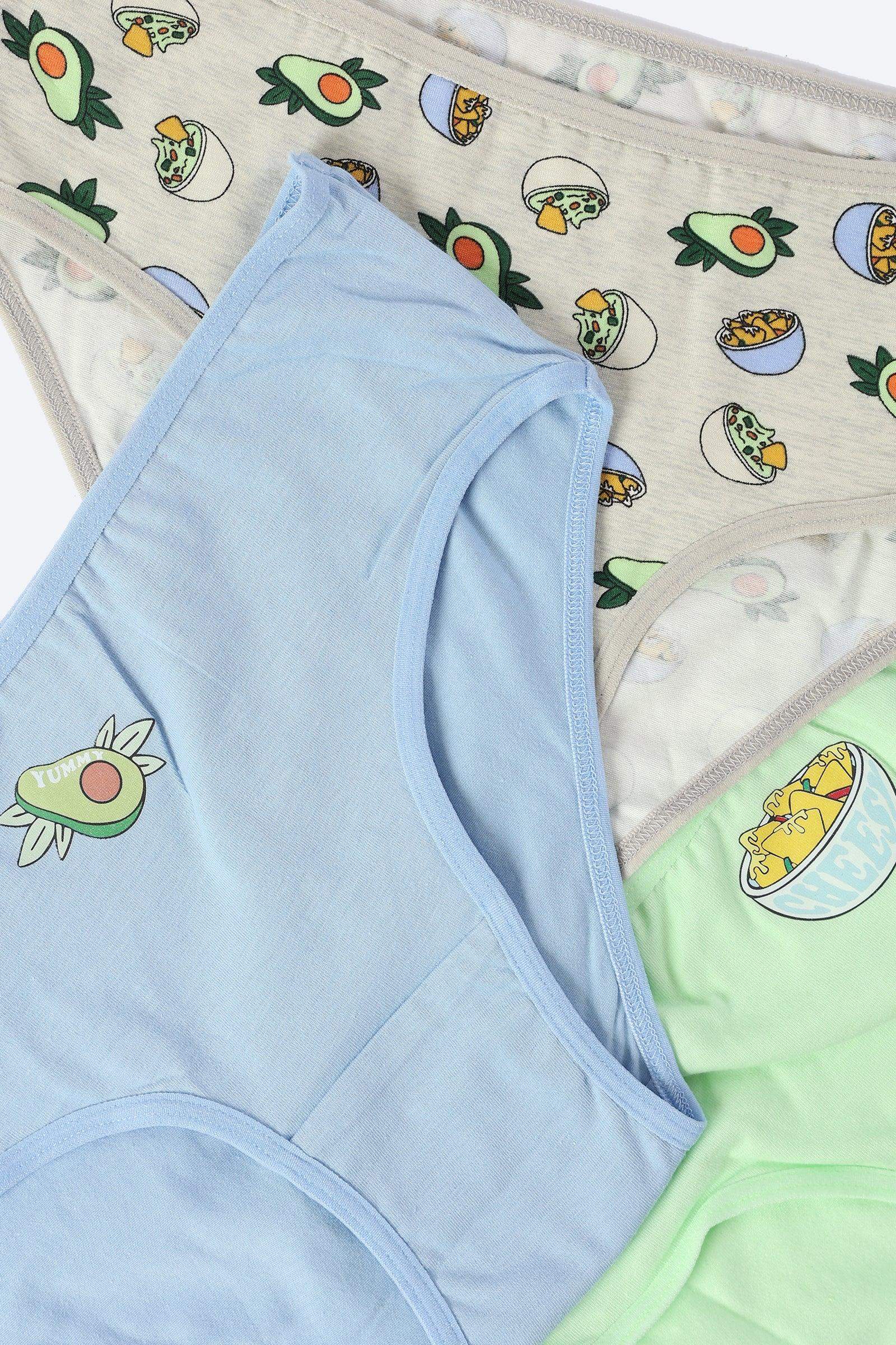 Pack of 3 Printed Brief Panties - Carina - ÙƒØ§Ø±ÙŠÙ†Ø§