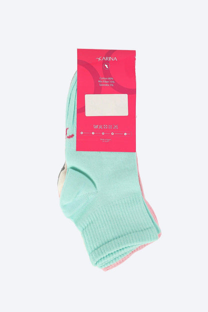 Pack of 5 Ribbed Socks - Carina - ÙƒØ§Ø±ÙŠÙ†Ø§