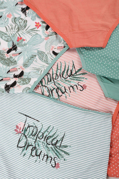 Pack of 7 Colored Full Brief - Carina - ÙƒØ§Ø±ÙŠÙ†Ø§