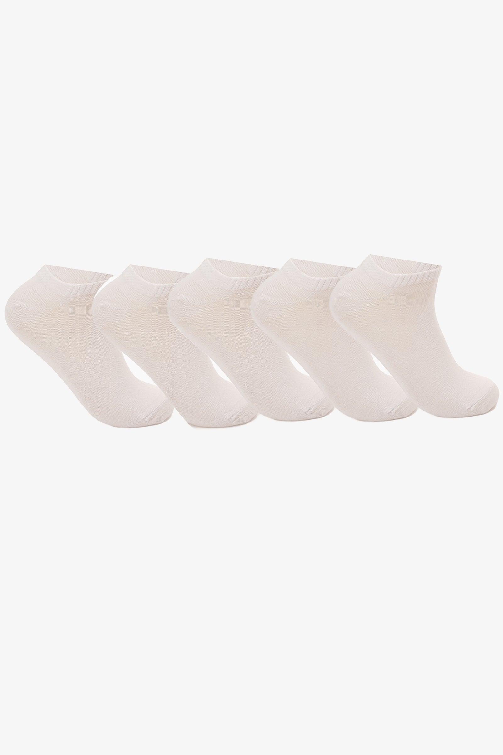 Plain Ankle Socks - 5 Pairs - Carina - ÙƒØ§Ø±ÙŠÙ†Ø§