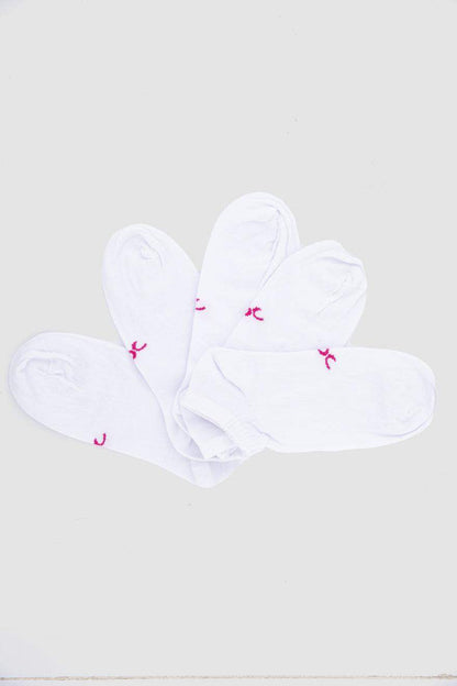 Plain Ankle Socks - 5 Pairs - Carina - ÙƒØ§Ø±ÙŠÙ†Ø§