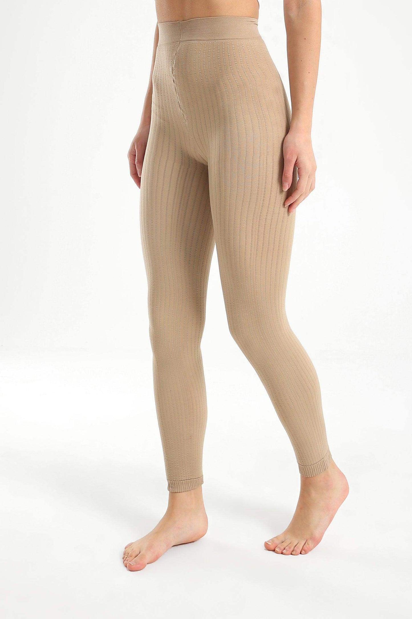 Ribbed High Rise Leggings - Carina - ÙƒØ§Ø±ÙŠÙ†Ø§