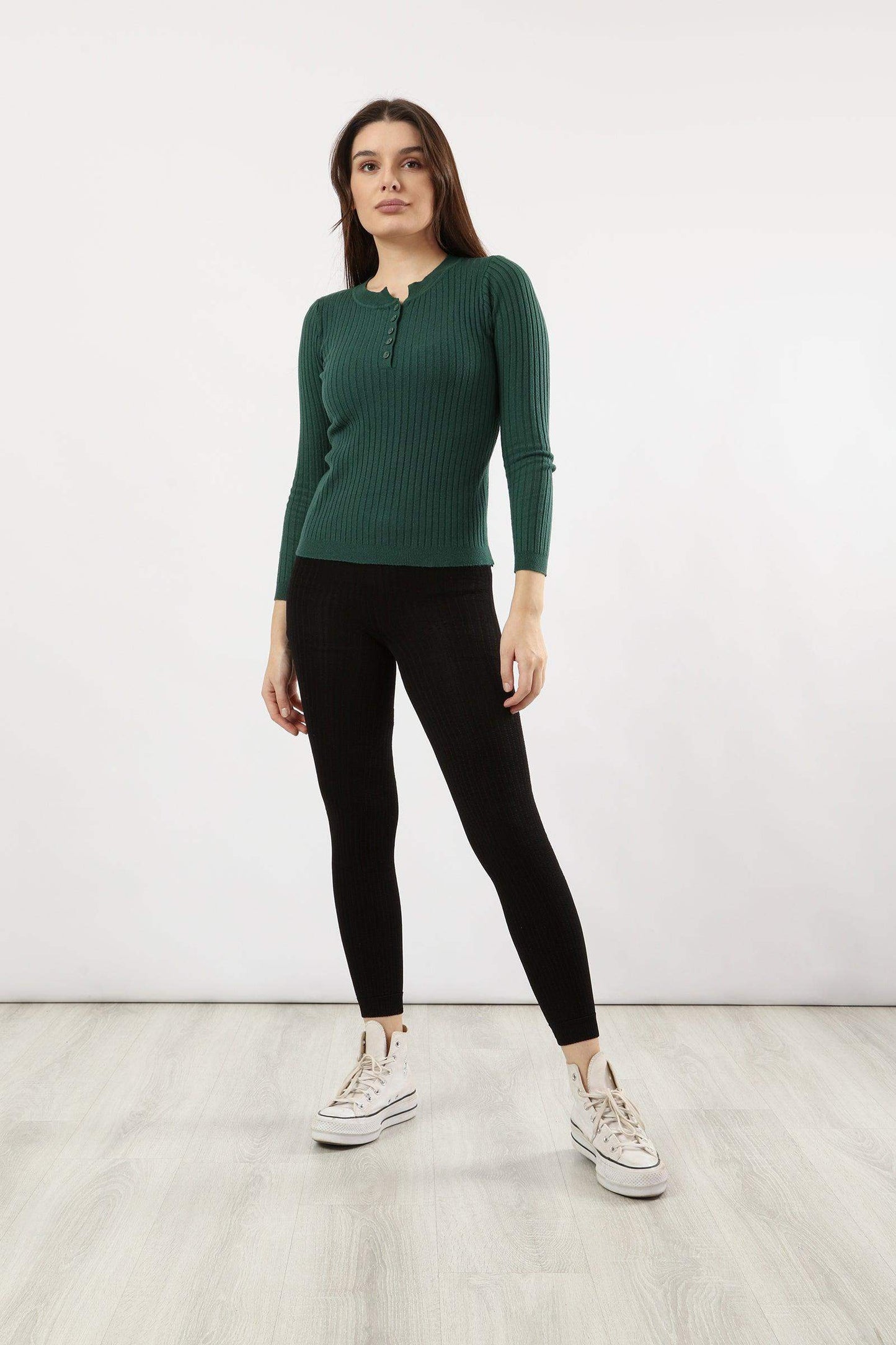 Ribbed High Rise Leggings - Carina - ÙƒØ§Ø±ÙŠÙ†Ø§