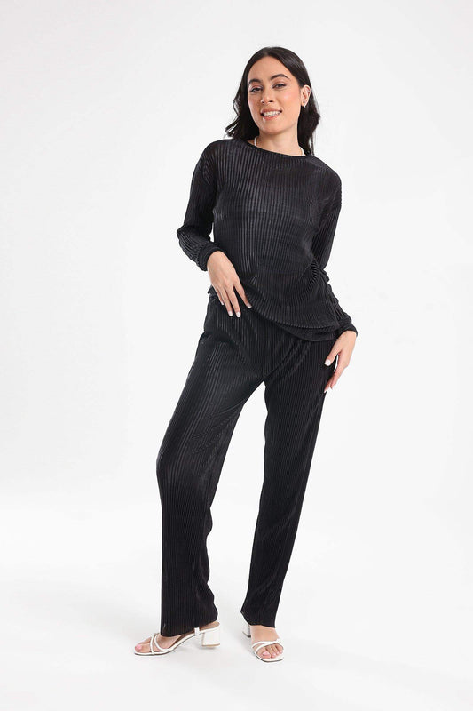 Ribbed Voile Blouse - Carina - ÙƒØ§Ø±ÙŠÙ†Ø§