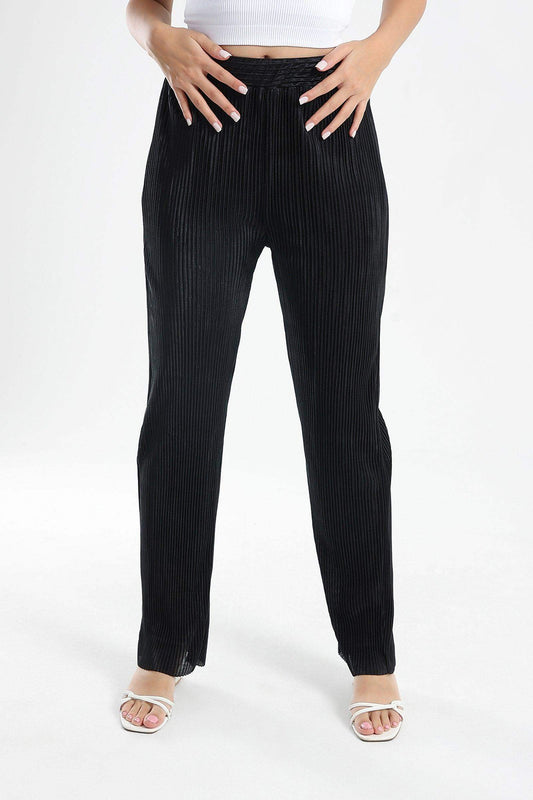 Ribbed Voile Pants - Carina - ÙƒØ§Ø±ÙŠÙ†Ø§