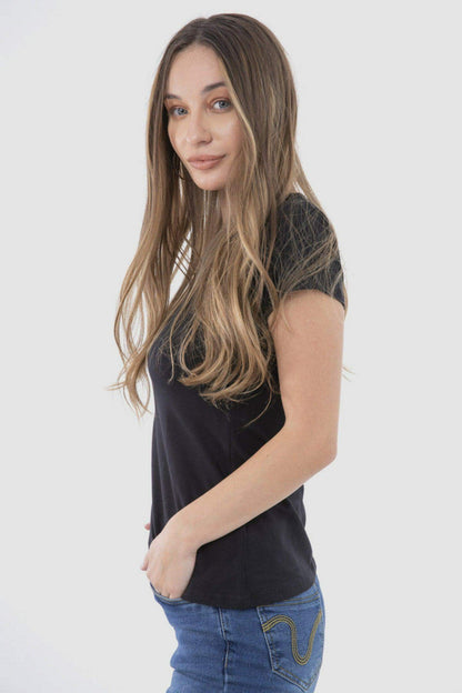 Round Neck Solid Top - Carina - ÙƒØ§Ø±ÙŠÙ†Ø§