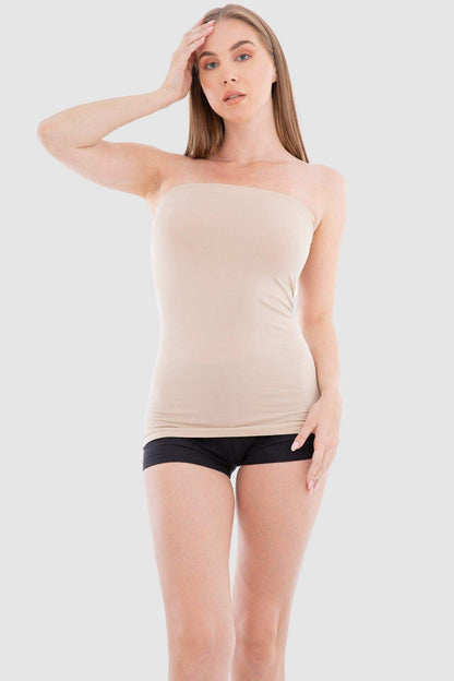 Seamless Strapless Tank Top - Carina - ÙƒØ§Ø±ÙŠÙ†Ø§