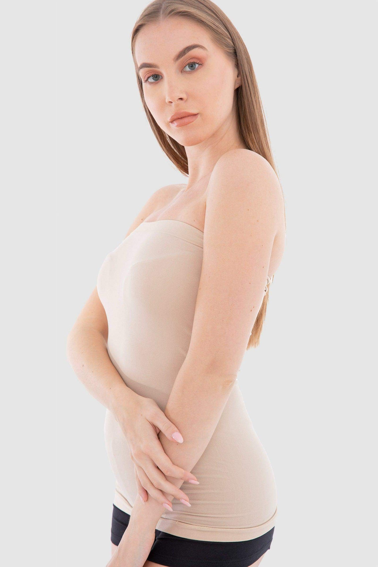 Seamless Strapless Tank Top - Carina - ÙƒØ§Ø±ÙŠÙ†Ø§