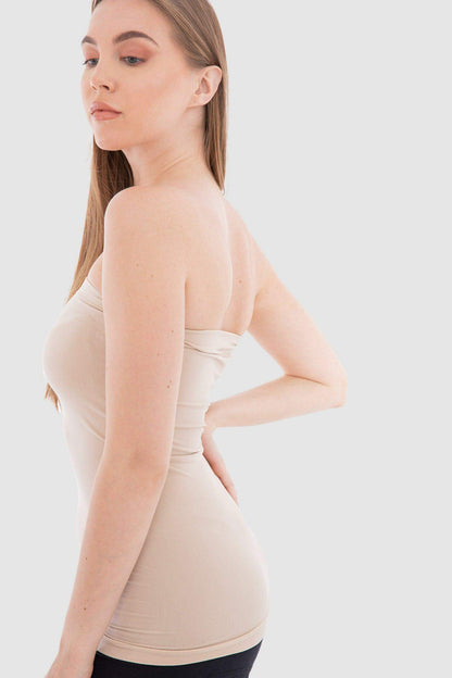 Seamless Strapless Tank Top - Carina - ÙƒØ§Ø±ÙŠÙ†Ø§