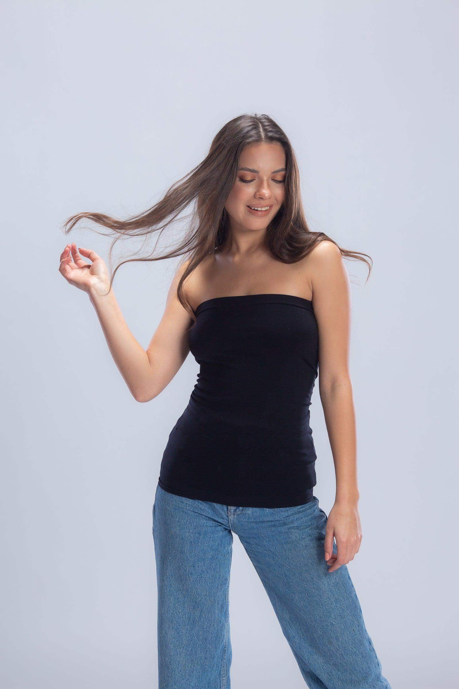 Seamless Strapless Tank Top - Carina - ÙƒØ§Ø±ÙŠÙ†Ø§