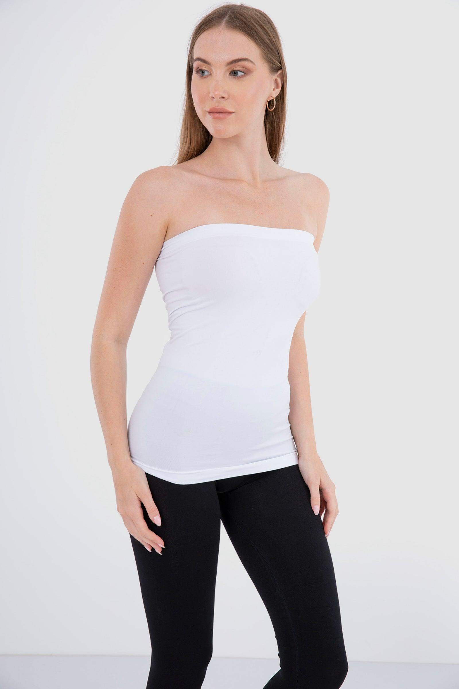 Seamless Strapless Tank Top - Carina - ÙƒØ§Ø±ÙŠÙ†Ø§