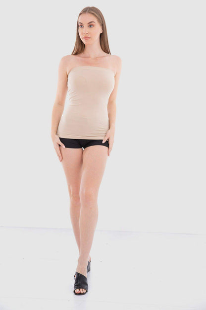 Seamless Strapless Tank Top - Carina - ÙƒØ§Ø±ÙŠÙ†Ø§