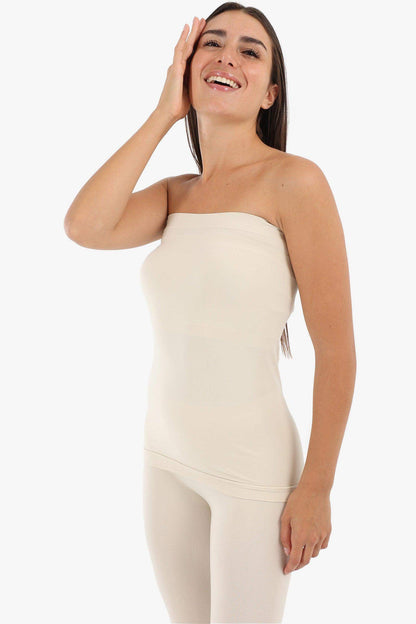 Seamless Strapless Tank Top - Carina - ÙƒØ§Ø±ÙŠÙ†Ø§