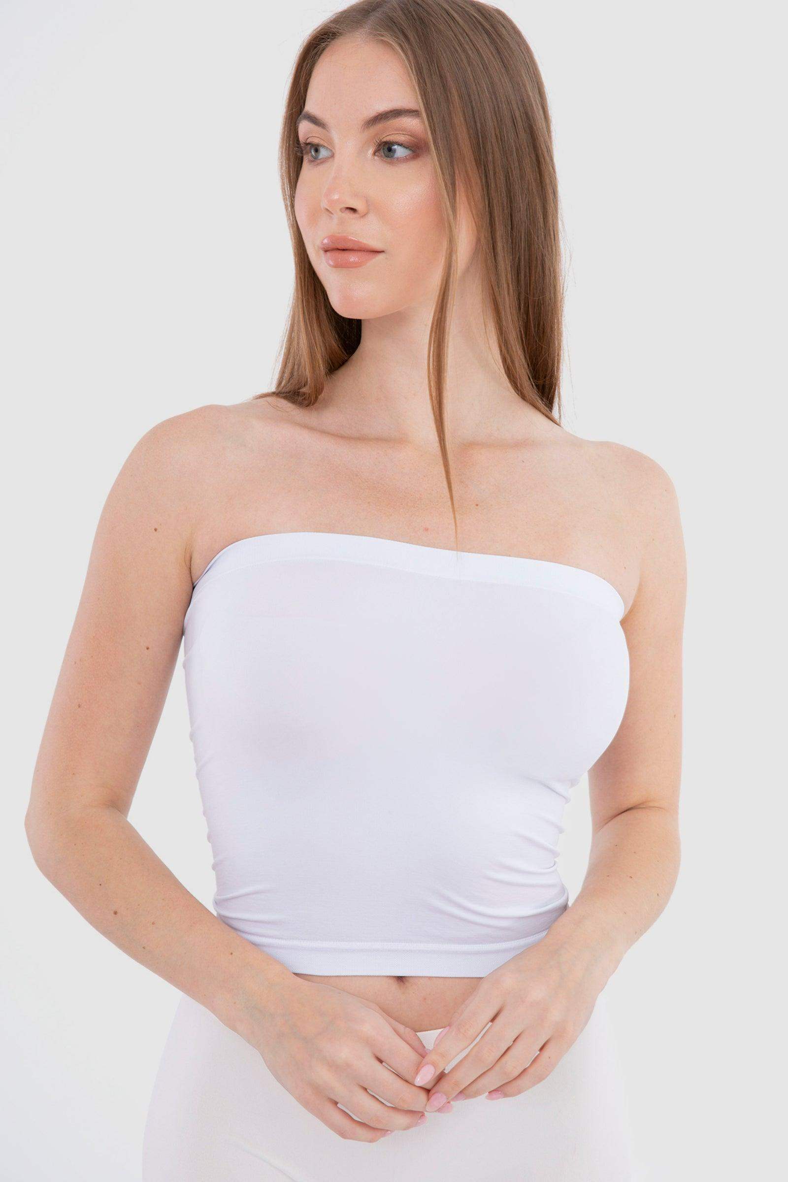Seamless Strapless Tube Top - Carina - ÙƒØ§Ø±ÙŠÙ†Ø§