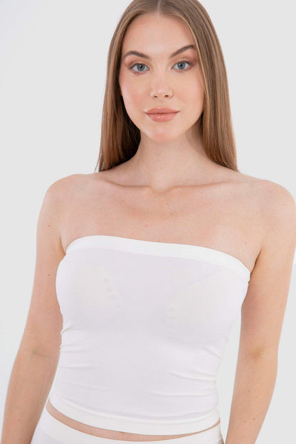 Seamless Strapless Tube Top - Carina - ÙƒØ§Ø±ÙŠÙ†Ø§