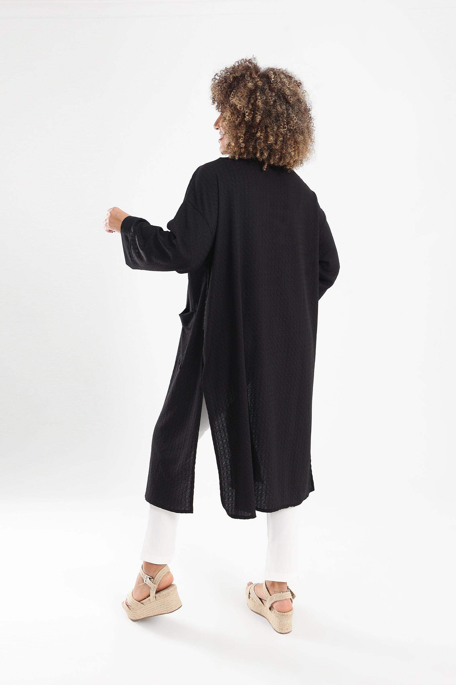 Self Pattern Open Front Kimono - Carina - ÙƒØ§Ø±ÙŠÙ†Ø§