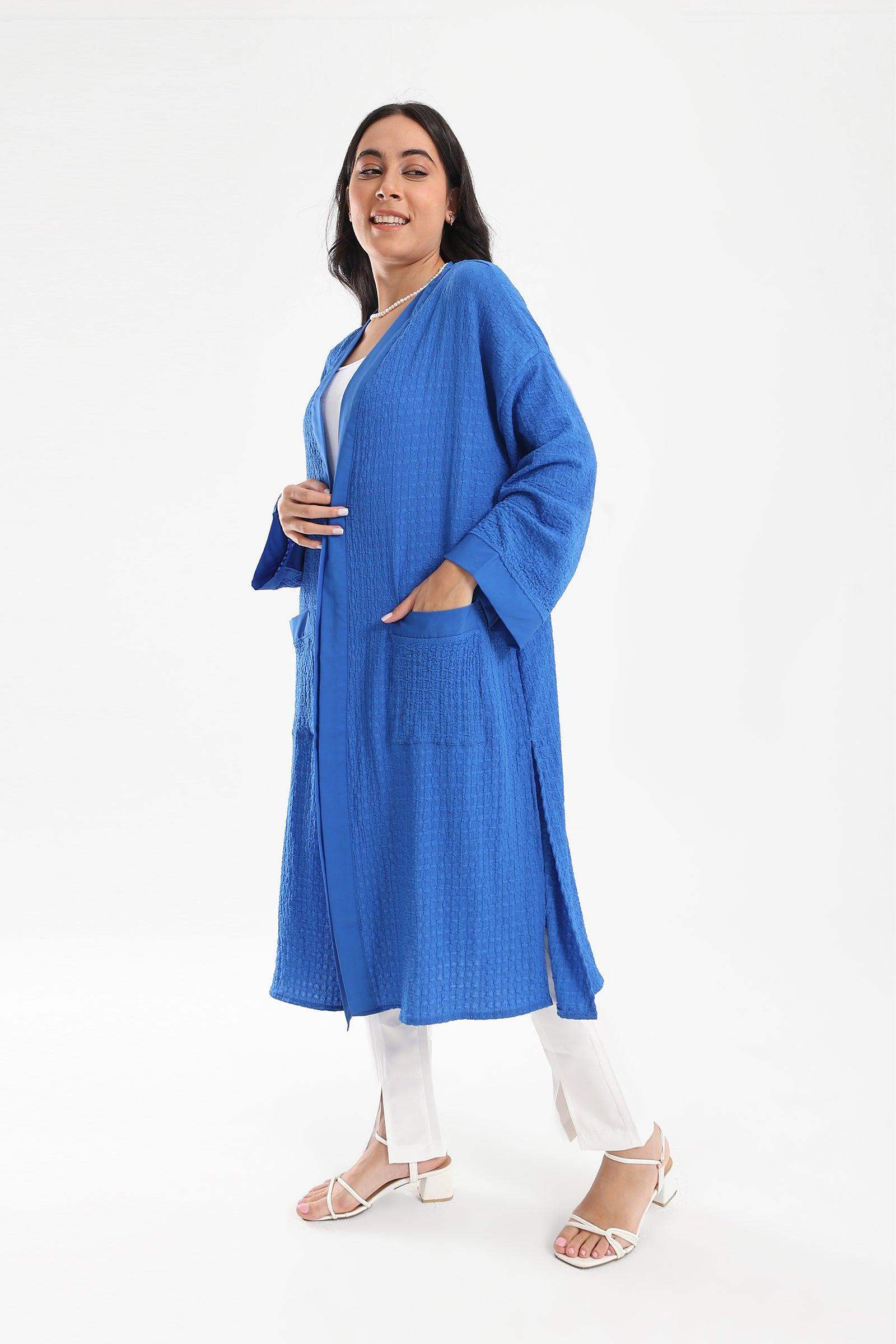 Self Pattern Open Front Kimono - Carina - ÙƒØ§Ø±ÙŠÙ†Ø§