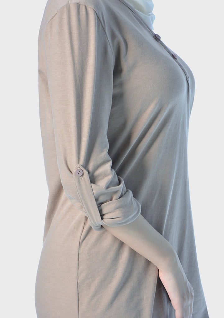 Cotton V-Neck Long Sleeve T-Shirts